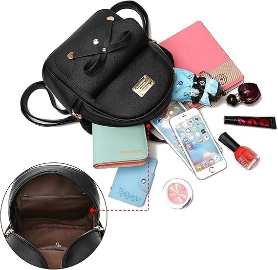 Image of Polka Dots Mini Backpack for Girls /Rakhi Gifts for Sister /Rakhi Gift for Sister Kids