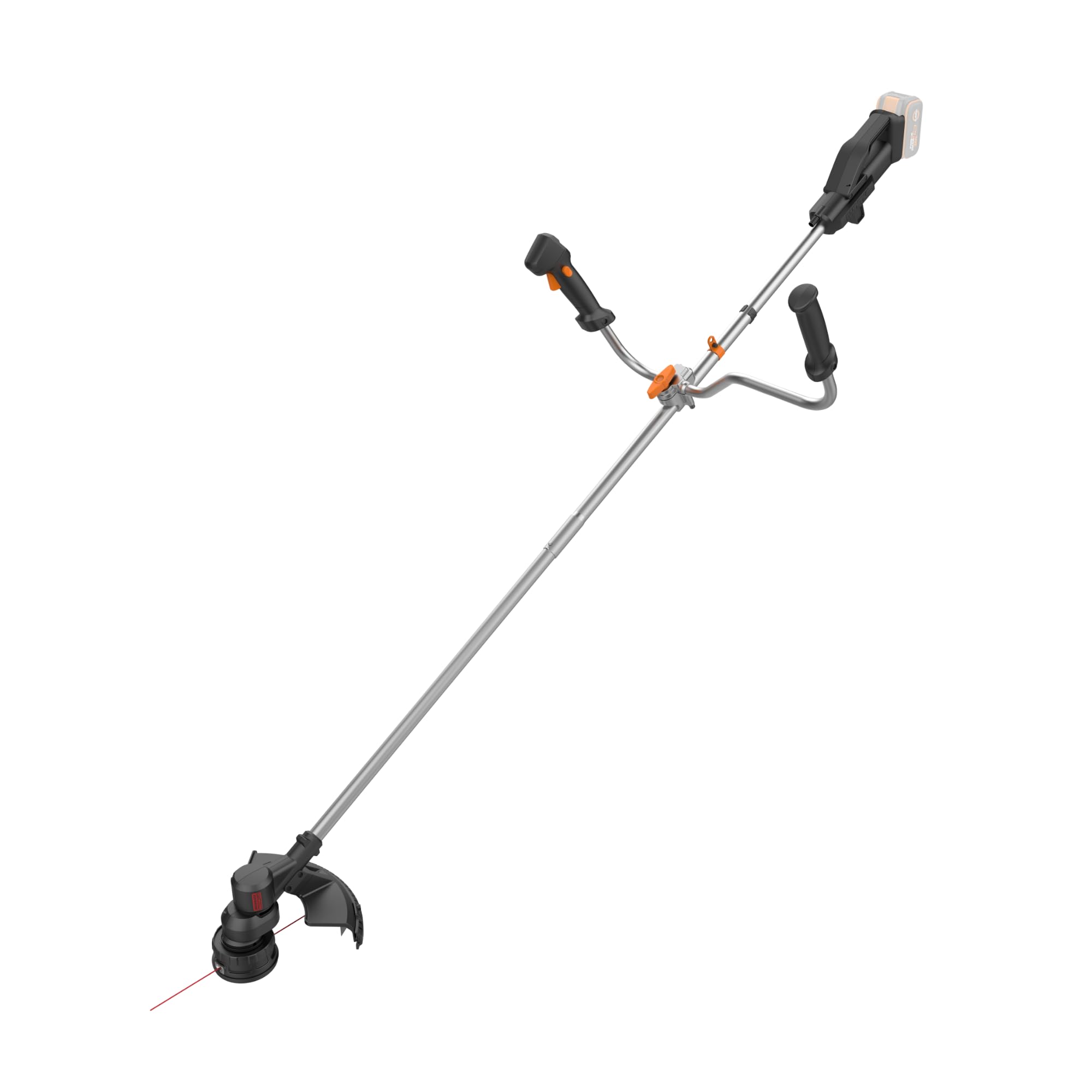 WORX WG082E,9 Decespugliatore 20V da 30 cm / 25,5 cm, pesa solo 4,1 kg, fino a 65 minuti di autonomia con una singola carica, motore brushless, 1 batteria da 4,0 Ah inclusa, PowerShare