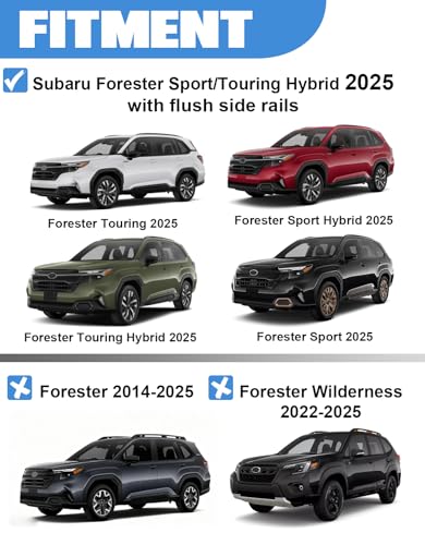 image for FengYu Lockable Roof Rack Cross Bars 220lb Compatible with 2025 Subaru