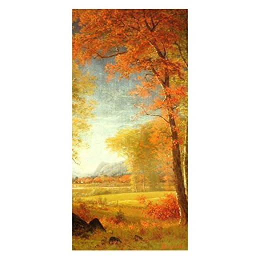 Bilderwelten Tenda a Pannello - A. Bierstadt - Autunno Oneida NY 250 x 120cm Senza Supporto