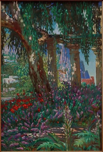 Affiche impression prints toile peinture murale paysage de colonnes 60x90