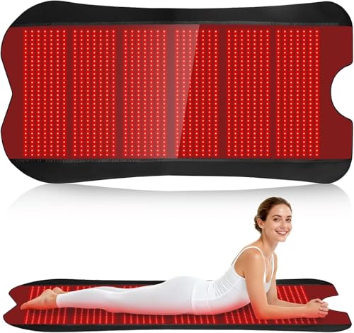 近赤外線ライトマット 赤色ライト 195CM x 100CM大きなサイズマット 1260個LED 660nm+850nm タイマー機能 ボディ用