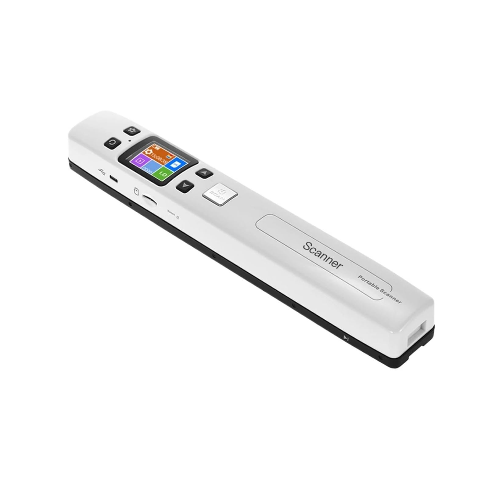 Scanner de Documents, Scanner de Documents et d'images à Baguette Portable Haute Vitesse, Format A4, JPG/PDF, écran LCD