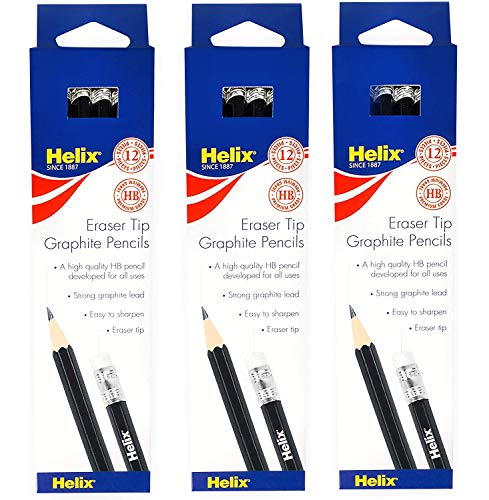Helix Oxford Gommes à Bandes Larges Lot De 20 - Gomme Manche Grande Taille