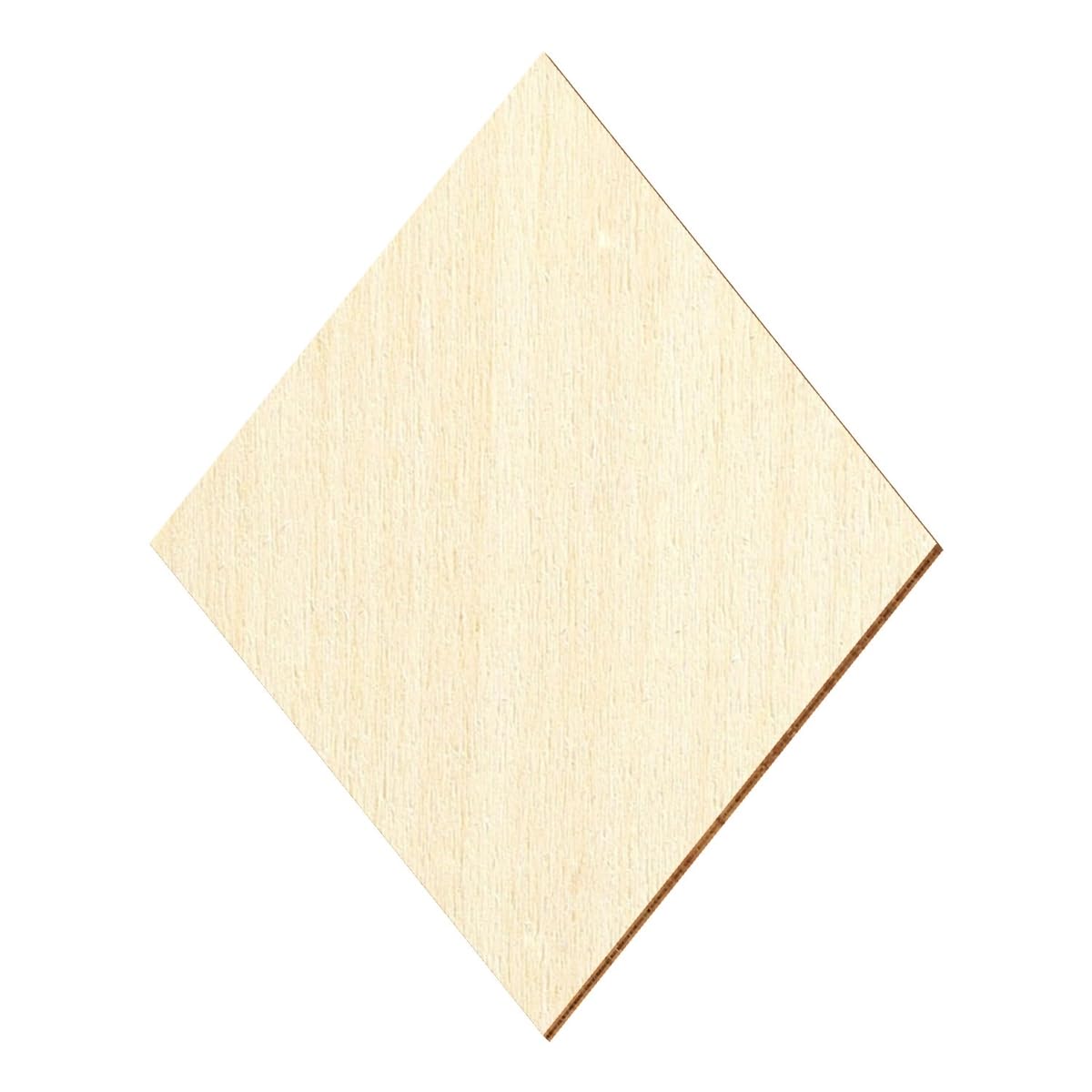 Holz Raute Rhombus - Deko Basteln 3-50cm, Größe:25cm, Pack mit:25 Stück