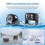 4K RV Backup Camera System, 10.1" Quad Split Touchscreen Monitor - Image 5