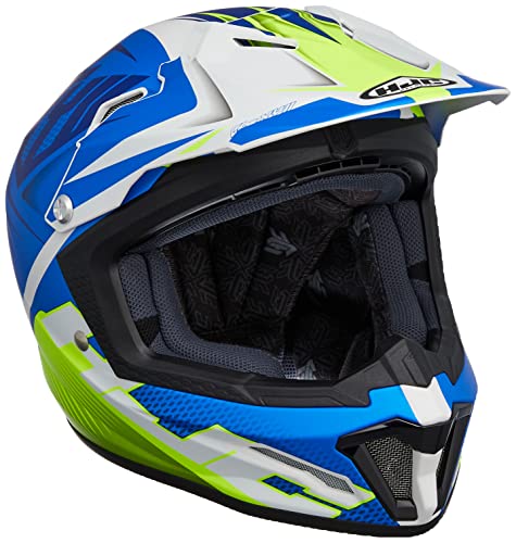 HJC(エイチジェイシー)バイクヘルメット オフロード ブルー/イエロー (サイズ:M) CL-XYII ELLUSION(エリューション) HJH202