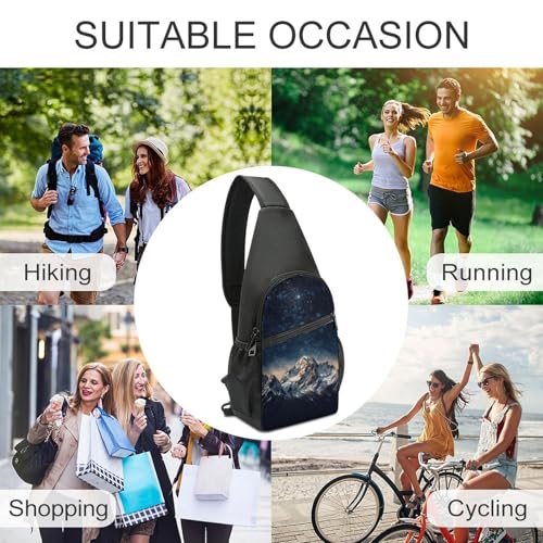 Mochila tipo sling ligera para senderismo y viaje unisex miniatura 6