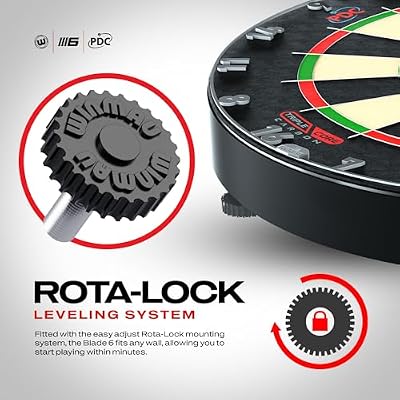 Winmau Blade 6 Triple Core & Blade 360 Series Dartboards - Professional PDC Tournament Dart Board, Ultra-Thin Wire System, High-Density Sisal Construction