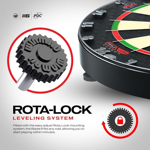 Winmau Blade 6 Triple Core Professional PDC Dartboard with Official Tournament Specifications
