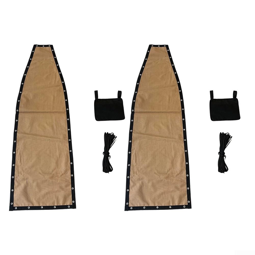 Paño de asiento para silla colgante, paño de repuesto caqui, para silla columpio colgante de textileno, kit de renovación de tela para muebles de patio al aire libre, 64 x 197 x 23 cm (2 piezas con