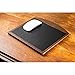 Dacasso Walnut Luxury Leather Pad for Optical or Analog Mouse
