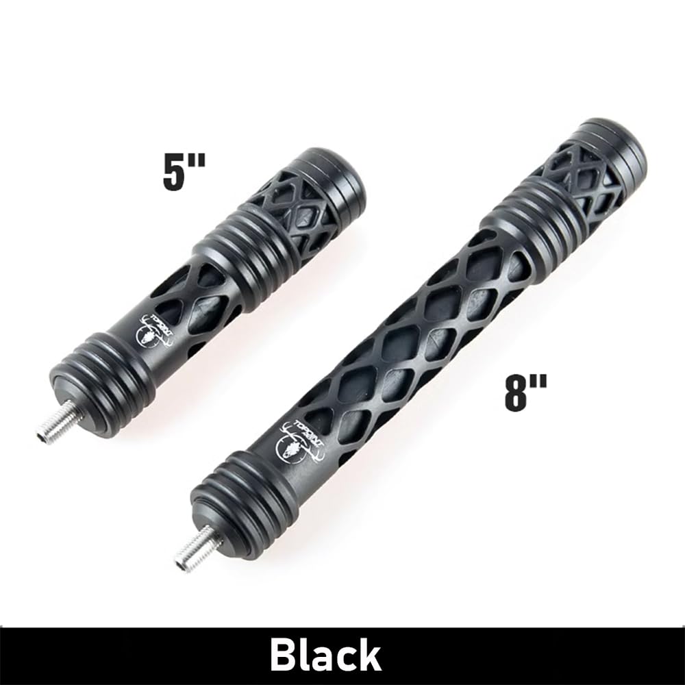 AMEYXGS Bogenschießen Bogen Stabilisator für Compound Bogen Balance Bar Rod 5 Zoll 8 Zoll Vibrations Reduzierung Bogen Dämpfer Dämpfung