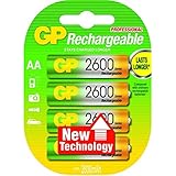 Spannung: 1.2 GP Akku (AA, Mignon, HR 06, NiMH, 1,2V, 2600 mAh)