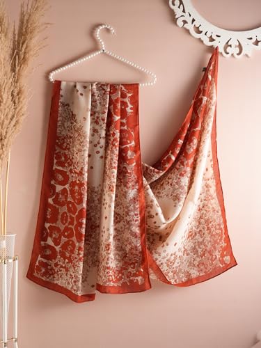 Image of Viscose Scarf for Women | Lightweight & Long | Stole for Women - Stylish Design | Neck Scarf, Hair Scarf, & Head Scarf for Women & Girls | All Season Accessory