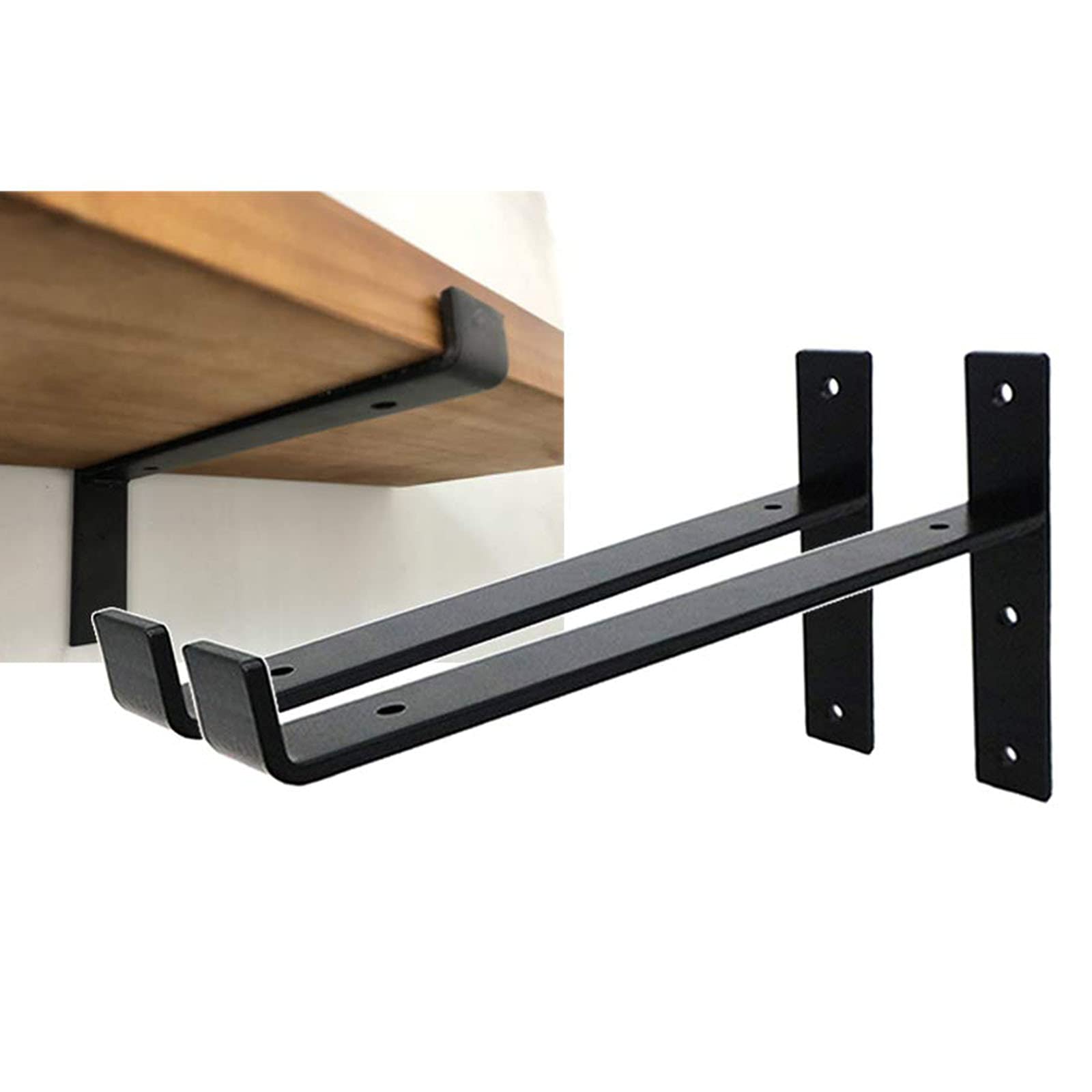 Équerre d'angle contre l'affaissement : lot de 2 supports d'étagère robustes 20cm