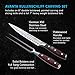 Messermeister Avanta Forged Kullenschliff Carving Set - Includes 8” Carving & Slicing Knife + 7” Fork - German X50 Stainless Steel - Pakkawood Handle - Rust Resistant & Easy to Maintain