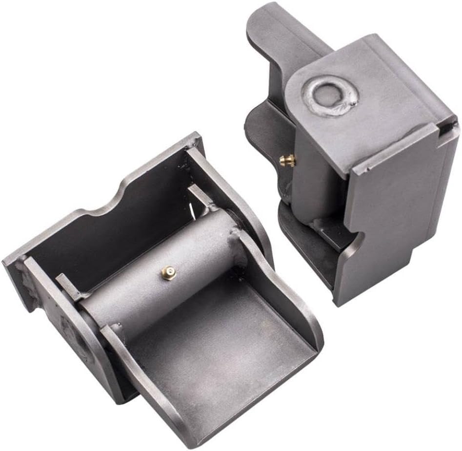 2PCS Dump Trailer Body Hinge Heavy Duty Steel Weld On Solid Greasable