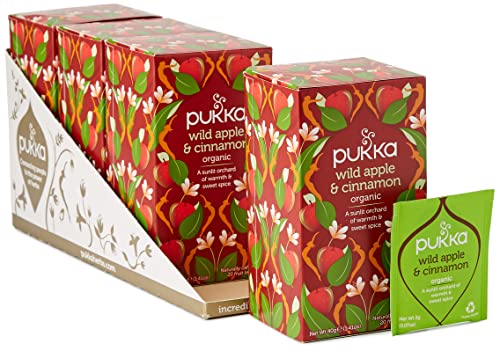 Pukka Infusion Bio Pomme Sauvage Infusion Biologique et Ayurvédique, Issue du Commerce Equitable 80 Sachets (Lot de 4x20 Sachets)