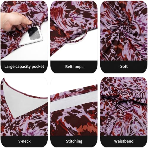 Image of Runwind Plus Size Maxi Dress for Curvy Women Flowy Wrap with Pockets
