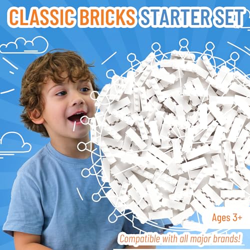 Image of Strictly Briks | Classic Briks 1x4 Flat White 144 Pieces