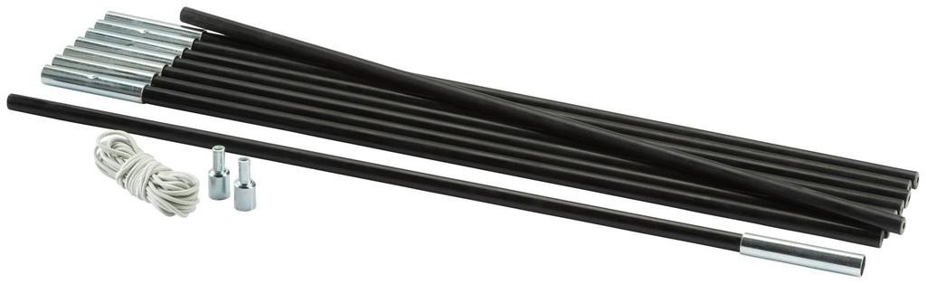McKinley Zeltstangen Fiberglas Universal schwarz Sport & Freizeit