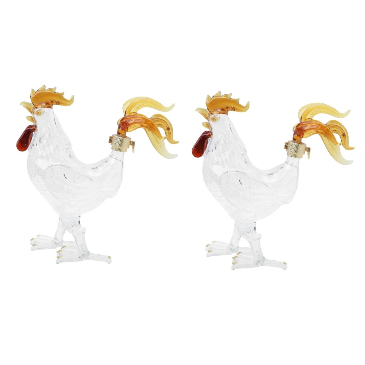 Ampolla Conservazione dell'aceto Distributore di olio Regali for feste Cucina Inaugurazione della casa Uso esterno Forma Bottiglie Rum Gallo Vino Liquore Liquido Decor Whisky Bar Tequila Bourbon Model