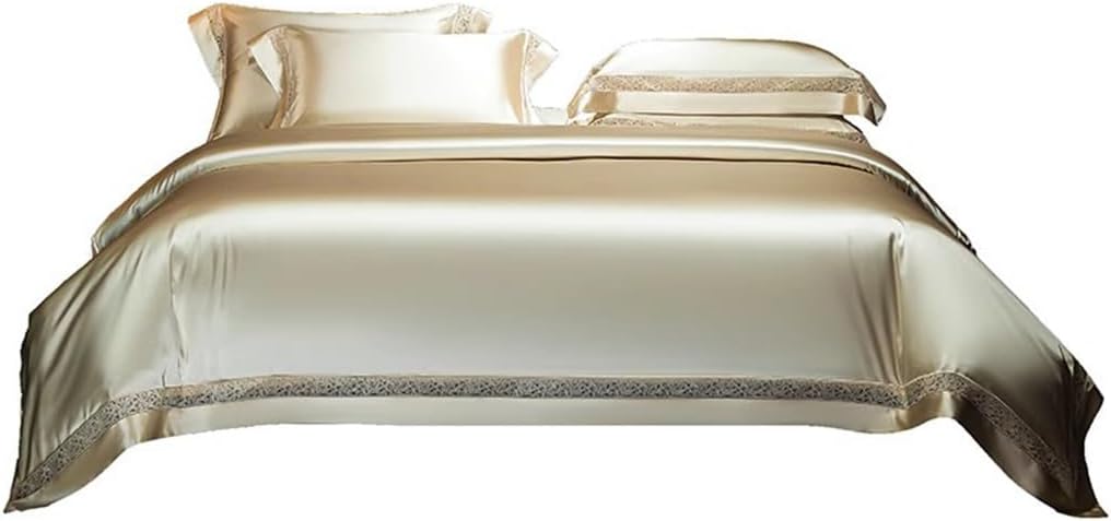 Silk Cotton Four Piece Set All Cotton Minimalist Hotel Bedding(220 * 240cm)