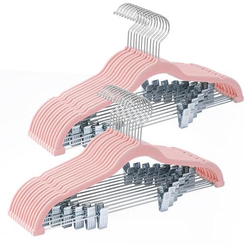 Perchas Terciopelo Pinzas Marca Ulimart
