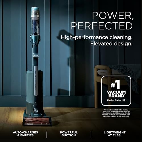 Image of Shark PowerDetect Speed Clean & Empty Cordless Stick Vacuum | Luxe Collection, Powerful Suction, HEPA Filtration, Carpet & Hard Floor, Portable, Vacuum for Pet Hair, Harbor Slate, IA3246BL