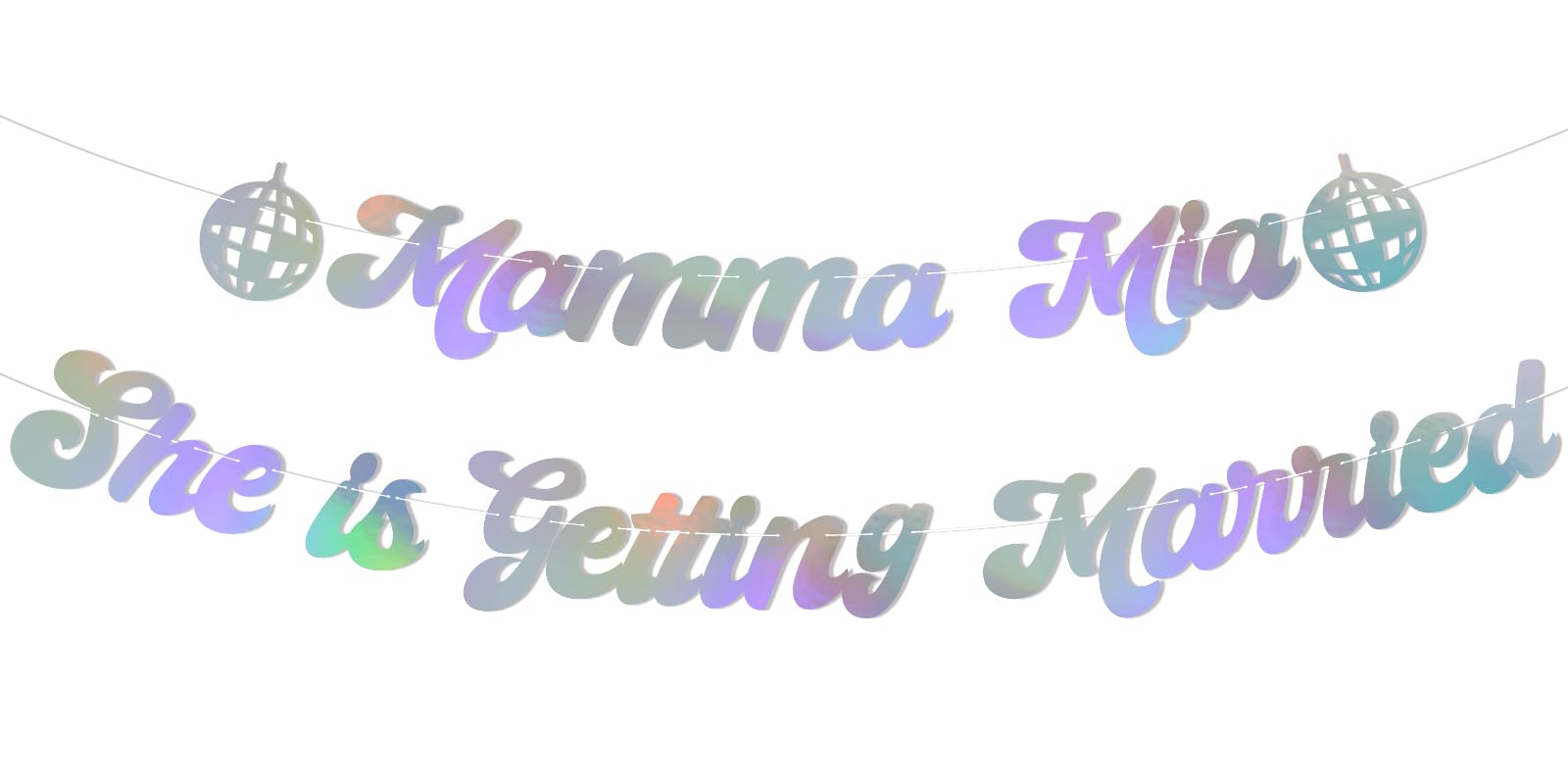 Ramciyo Mamma Mia She is Getting Married Banner, She Found Her Honey Honey, Dancing Queen Bachelorette Party Decorations, Last Disco Bridal Shower Wedding Party Decorations