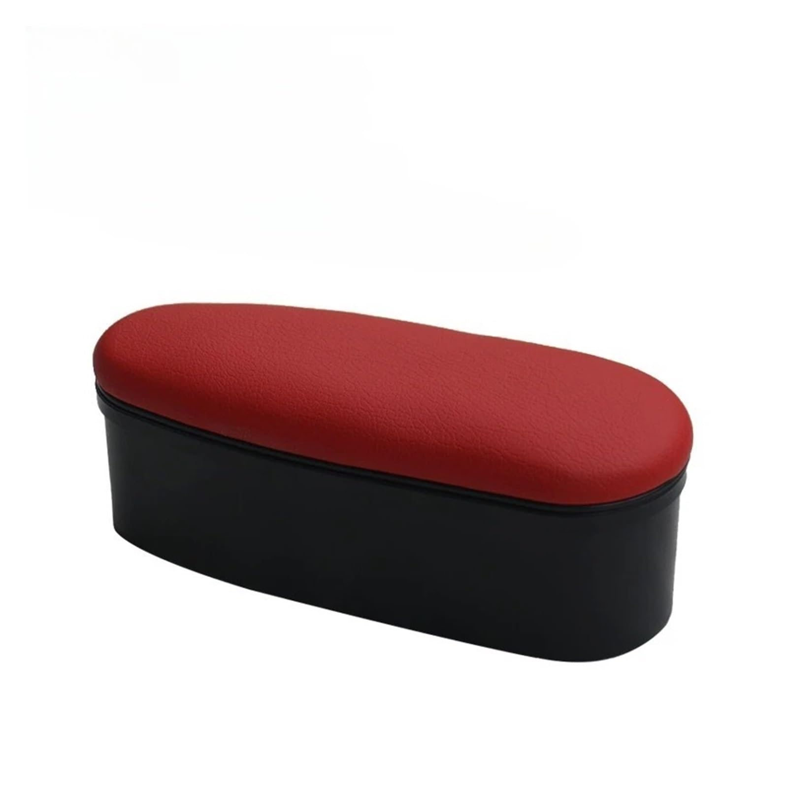 PRFGSGVBV Armrest Storage Box Universal Storage Functional Armrests Car Door Leather Interior Arm Elbow Support Heightening Pad Centre Console Pad(Red)