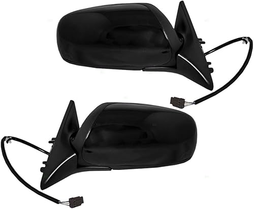 Miniatura 2 de Espejos retrovisores laterales eléctricos para conductor y pasajero con cubiertas lisas compatibles con Maxima K6302-53U01 K6301-53U01 96-99