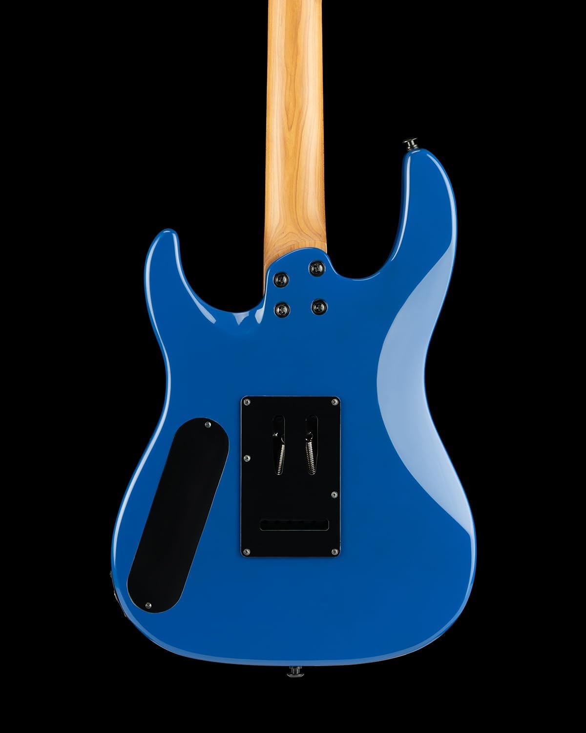 WestCreek Aetheris Solid Body Electric Guitar Roasted Maple Neck, Stainless Steel Frets, Bone Nut 24 Frets（Blue）