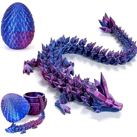 3D Printed Dragon and Egg Set Decoration Cover