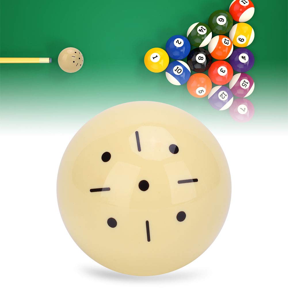 Kudoo Training Queue Ball - Crystal Billardtisch Ball für Billard Acht Bälle/Snooker, Standard Billard Queue Ball Übungshilfe Zubehör für Anfänger(Englischer Snooker)