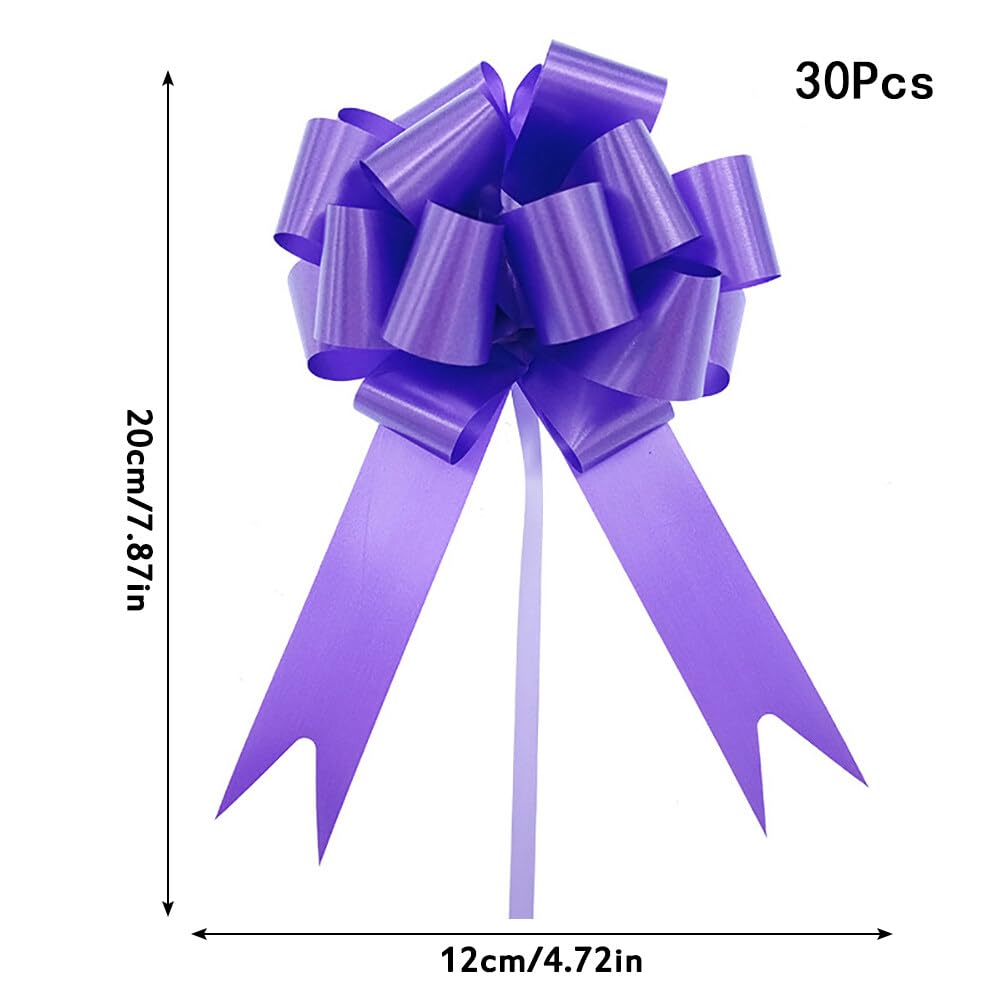 30 Pieces Pull Bows For Gift Wrapping - 47.2 Inch Decorative Ribbon Bows In Multiple Colors