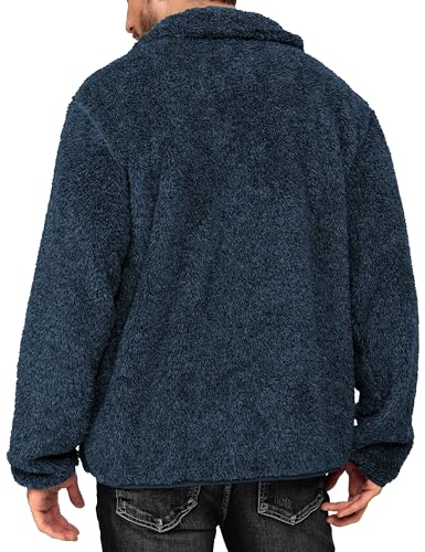 Image of Little Donkey Andy Men's Fleece Jacket, Full Zip Insulation Winter Coat Long Sleeve