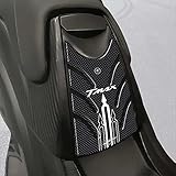  labelbike - Proteccion Puerta Depósito Tmax 500 Pegatina 3D per Scooter Yamaha T MAX 2008-2011 - Carbono-Blanco