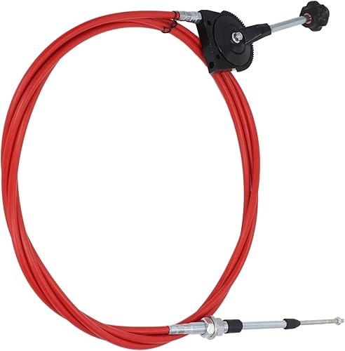 Miniatura 9 de Cable de acelerador manual de 14.8 ft, tubo de PU, conector de acero inoxidable, controlador de montaje del acelerador, línea de control del