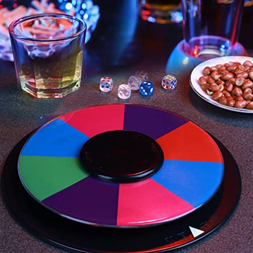 VALICLUD Double-Sided Prize Wheel 9.84 Inch Rotating Wheel for Party Games Classroom Activities Holiday Events with Diy Slots and Spinning Arrow - Image 2