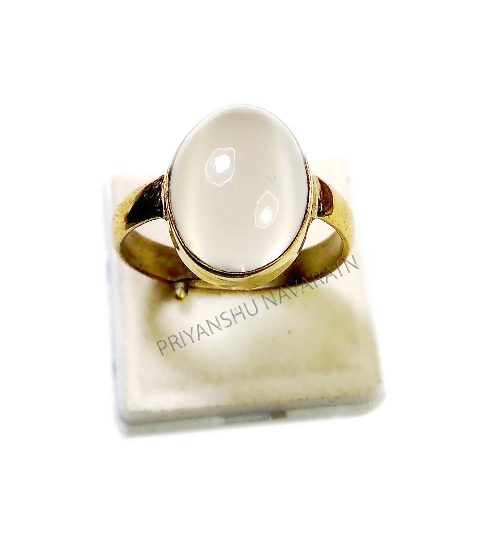 Certified 1 Pcs Moonstone Ring 7.77-8.88 Ratti ~ 7-8 Carat Unheated Untreated Natural Rainbow Panchdhatu Gold Plated Adjustable Ring for Men & Women (B08D8HWHBM) Amazon Price History, Amazon Price Tracker