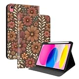 Generic case Compatible with iPad Pro 11 inch (M4) 2024 (Motif : Flower Cluster) Premium Leather flip case Pattern