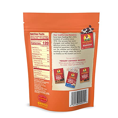 Sun-Maid California Zante Currants Snack | 8 Ounce Bags | Pack Of 6 | Whole Natural Dried Fruit | No Artificial Flavors | Non-Gmo | Vegan And Vegetarian Friendly #TOP2