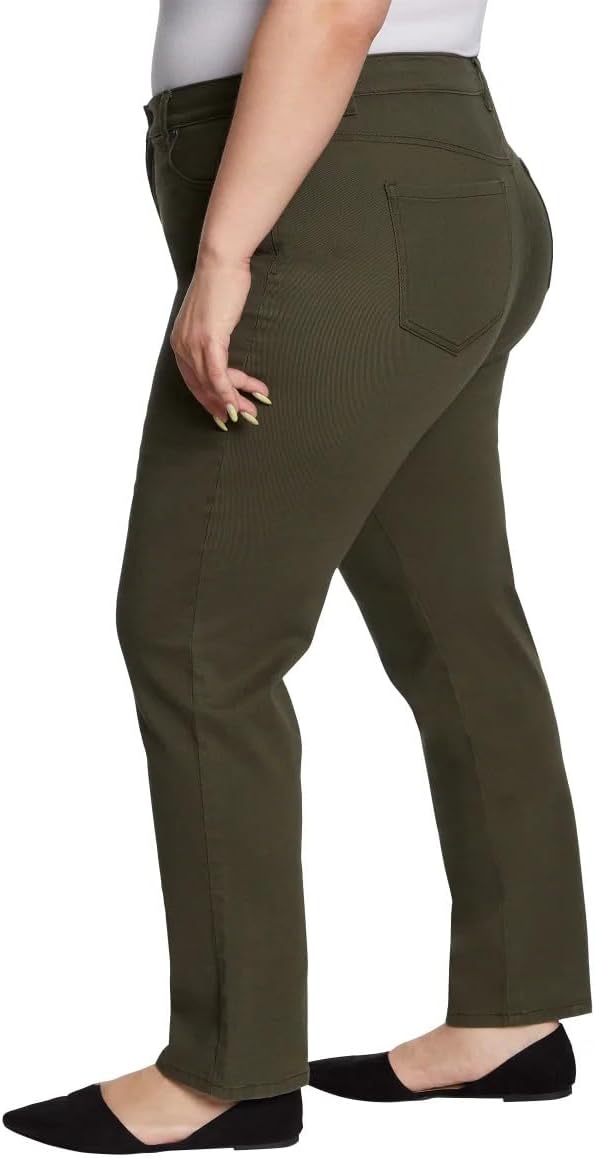 Gloria Vanderbilt Ladies Amanda Stretch Denim Jeans for Women, Tapered Womens Pants, Mom Jeans, Ladies Pants - Green 12 - Image 6