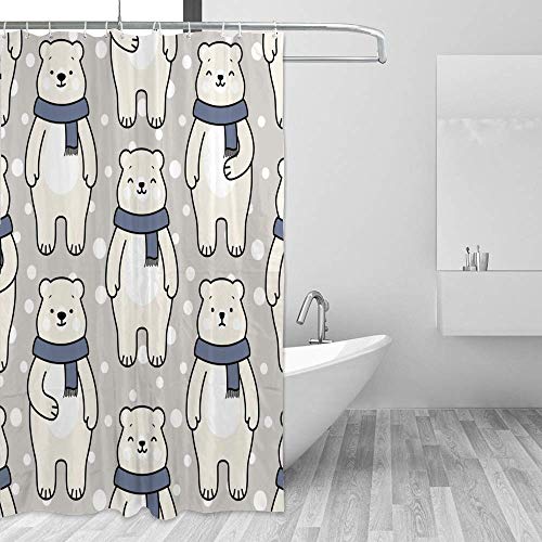 Rideau de douche polyester 183 cm pour préserver votre sol - 5