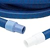 Plastiflex Pool King Vacuum Hose for Inground and Above Ground Swimming Pools | Pool Vacuum Hose Connector Has a 1 1/4 in Diameter | UV Resistant and Crush Proof | Measures 30' Unraveled