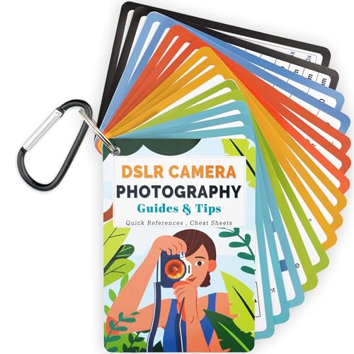 Photography Cheat Sheet Cards for Woman: Camera Quick Reference Card