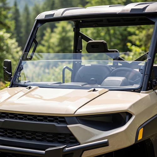 Clear Front Half Windshield for Polaris Ranger XP 1000/900/Crew /Diesel by CYOOYC - Used condition - US$81.66