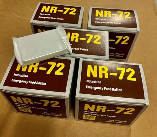 5 Notrationen NR-72 Kompaktriegel à je 495g, haltbar bis 2042!, 5 x 72 Würfel, 5 x 2000kcal – Miniatur